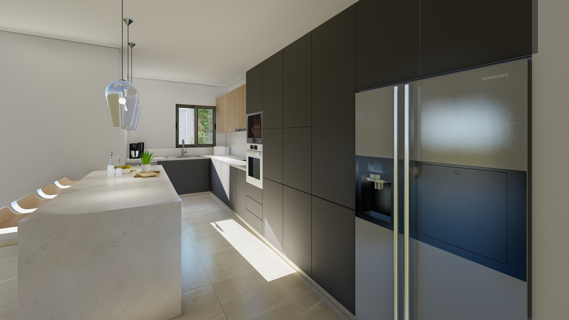 Kitchen interior visualisation